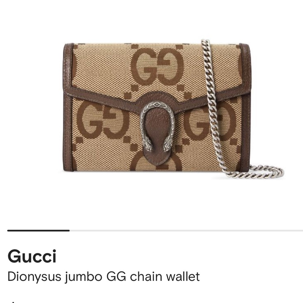 Gucci
Dionysus jumbo GG chain wallet